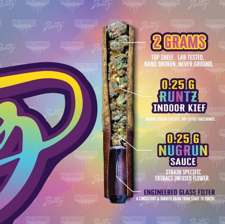 Packwoods White Runtz (colab)| White Runtz Pre-roll